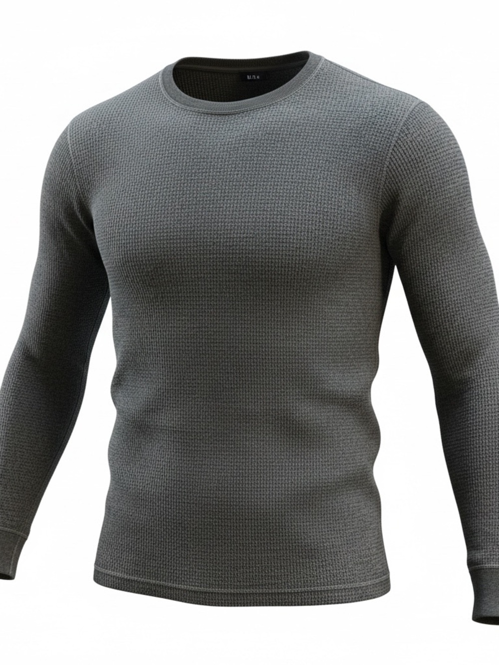 Men's Gap Gray Crewneck Long Sleeve Thermal Shirt Size Large